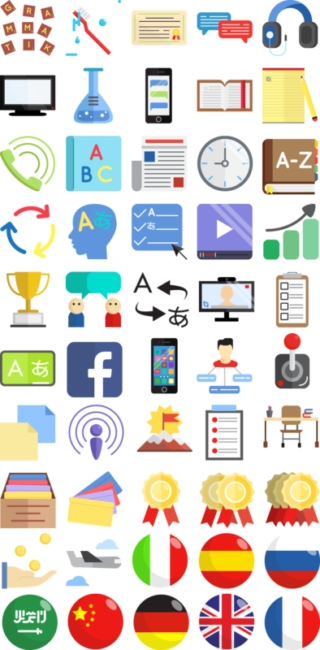 ᐅ Icon Set Fur Sprachblogger Und Sprachenlern Portale Inklusive Kostenlosem Download